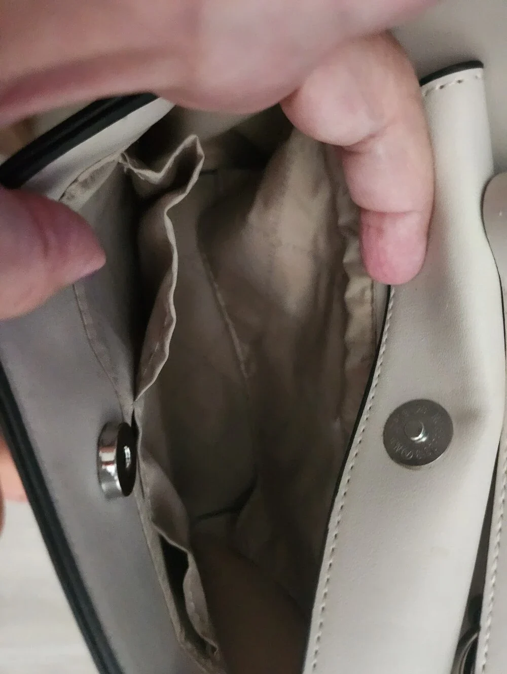 Steve Madden Ivory Crossbody Bag with 2 Strap Options